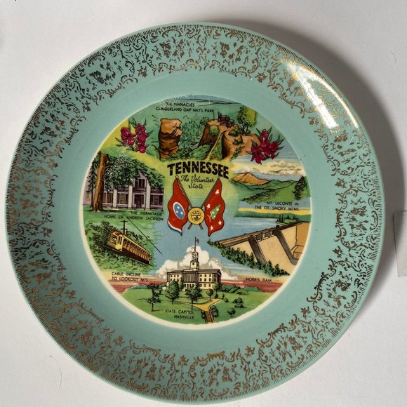 Vintage Tennessee Souvenir State Plate - Picture 1 of 11